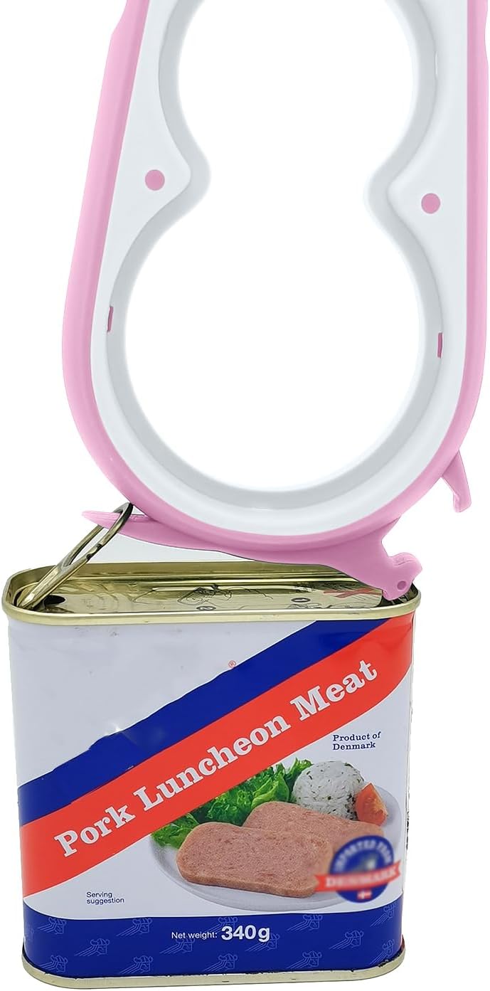 Otstar Jar Opener Bottle Opener and Can Opener for Weak hands, Seniors with Arthritis and Anyone with Low Strength, Mutil Jar Opener Get Lids Off Easily (Pink)