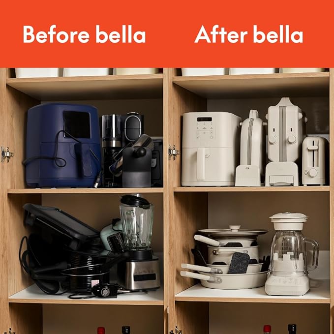 bella 10"x 20" Ceramic Fold-n-Store Dual Temp Griddle, Fits-anywhere Kitchenware, EverGood Ceramic Nonstick Coating, 2 Temperature Zones up to 400°F, Dishwasher Safe Drip Tray, 1500 Watt, Plum