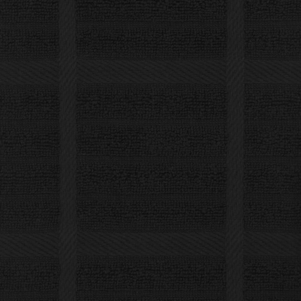 All-Clad Solid & Coordinate Kitchen Towels: Highly Absorbent, Super Soft Long Lasting 100% Cotton, 17" x 30" Tea Towels for Cleaning & Drying Dishes, Pans, Glassware, Countertops, 4-Pack, Black