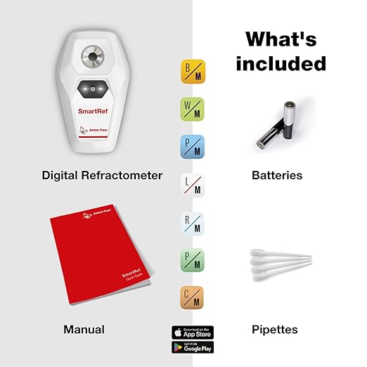 SmartRef Digital Refractometer by Anton Paar – Precision Urine Specific Gravity (USG) Testing for Cat, Dog & Livestock | Portable, Bluetooth-Enabled Veterinary & Pet Health Monitor