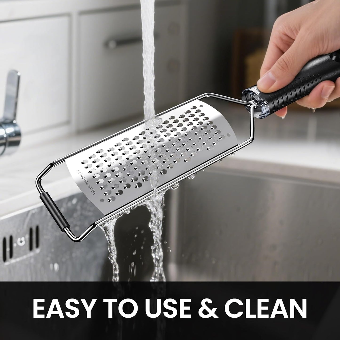 Cheese Grater with Non-Slip Handle, Coarse Graters for kitchen,12inch