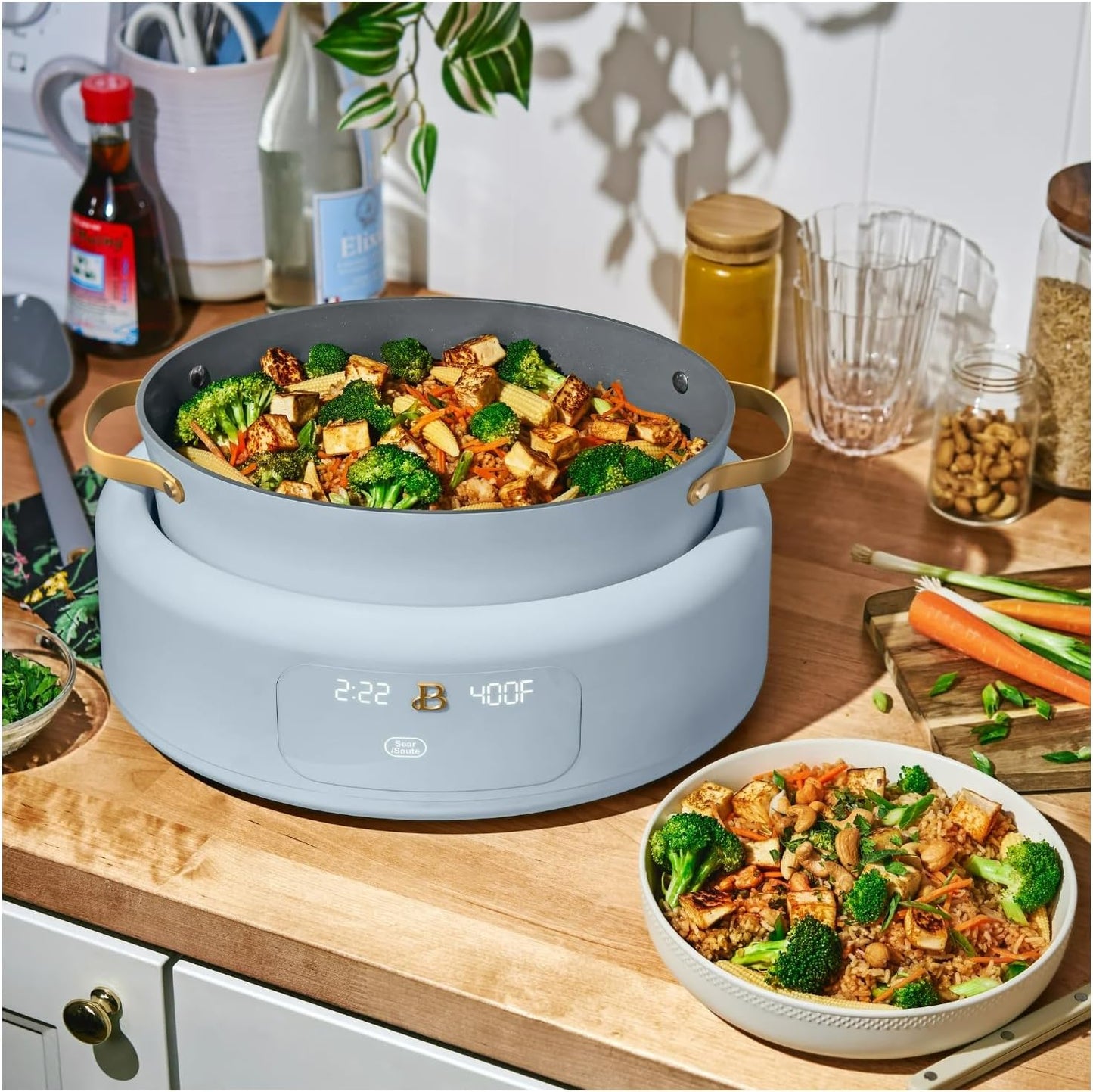 Beautiful 10-in-1 6 Qt Electric Multi-Cooker – Cook Faster & Healthier with Versatile Functions: Ideal for Holiday Recipes, Thanksgiving Sides, Christmas Parties & Family Gatherings