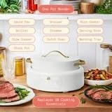 Beautiful 10-in-1 6qt Electric Multi-Cooker by Drew Barrymore (White)