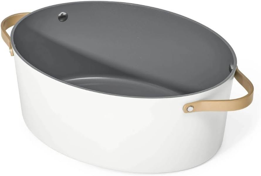 Beautiful 10-in-1 6Qt Electric Multi-Cooker with 7 Presets,Oven-Safe Pot & Lid,Sauté,Steam,Slow Cook, Slow Cooker, Simmer,Rice & More,Touch Display, Dishwasher Safe, Serves Up to 7 (White Icing)