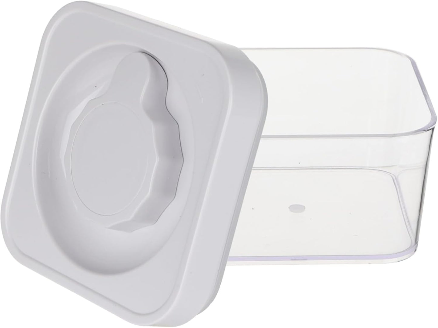 Amazon Basics Airtight Food Storage Containers, BPA Free, with Twist/Turn Lids, for Kitchen Pantry Organization, 10-Piece Square Set, Clear Plastic