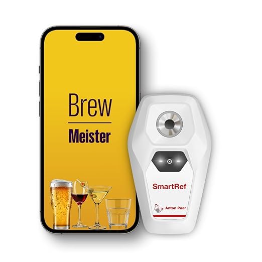 SmartRef Digital Refractometer by Anton Paar – High-Precision Brix & Wort Meter for Beer Brewing, Winemaking, Fermentation | Bluetooth, ATC, Automatic Wort & Alcohol Correction, est. ABV