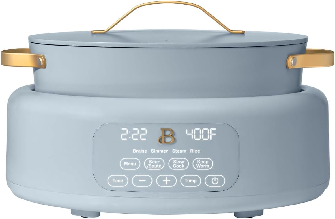 Beautiful 10-in-1 6 Qt Electric Multi-Cooker – Cook Faster & Healthier with Versatile Functions: Ideal for Holiday Recipes, Thanksgiving Sides, Christmas Parties & Family Gatherings