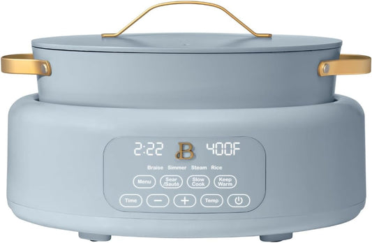 Beautiful 10-in-1 6 Qt Electric Multi-Cooker – Cook Faster & Healthier with Versatile Functions: Ideal for Holiday Recipes, Thanksgiving Sides, Christmas Parties & Family Gatherings