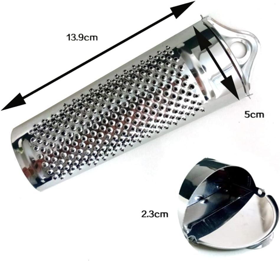 Stainless Steel Kitchen Grater, Multifunctional Hand Planer Tool for Ginger, Garlic, Nutmeg, Walnut, Lemon Zesting