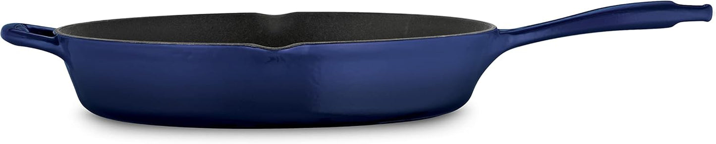 Tramontina Bestow Enameled Cast Iron Skillet, 12-inch Frying Pan, Blue