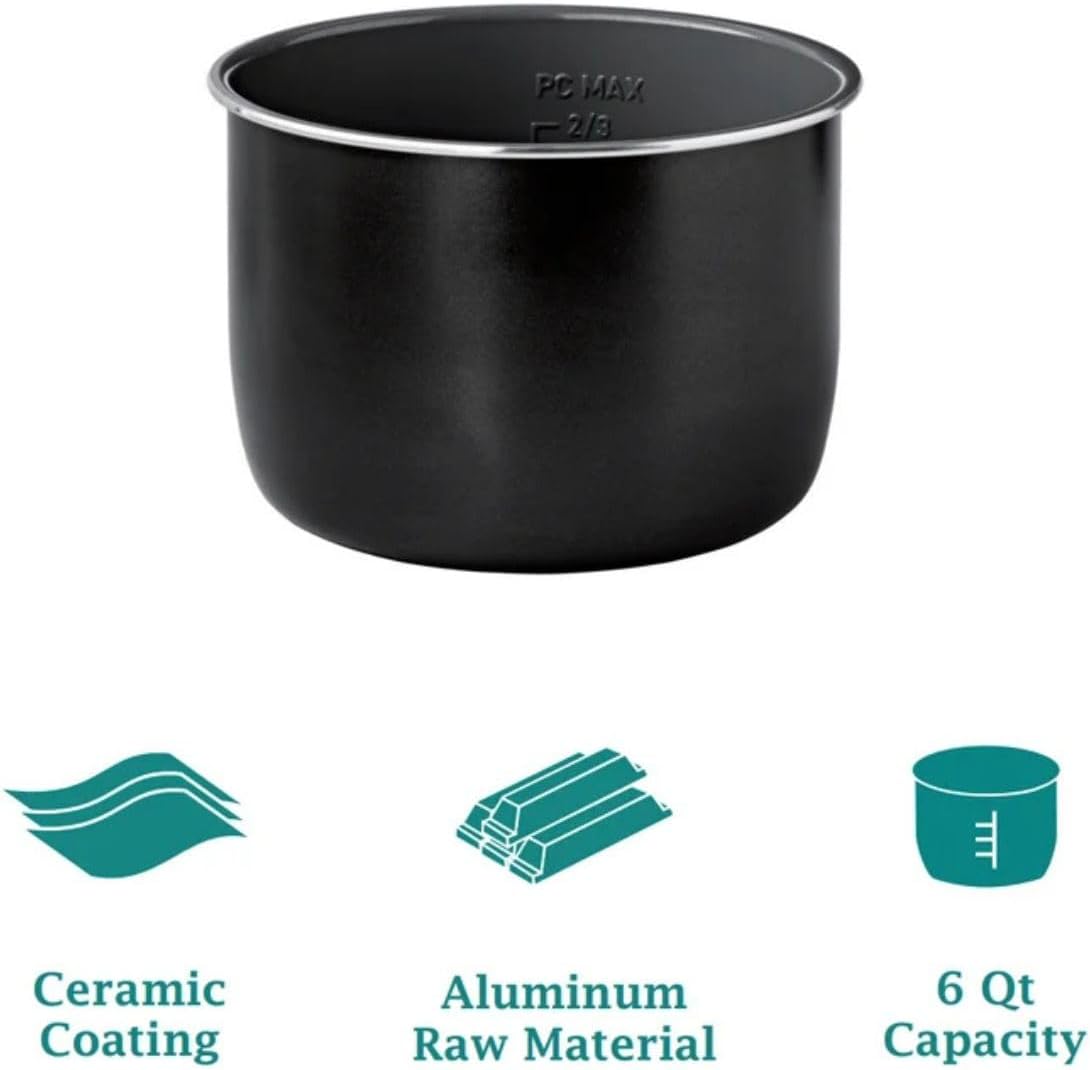 Pioneer Woman Linen Speckle 6-Quart Pressure Cooker with Touch Control Display – Programmable Multi-Function Cooker