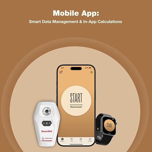 SmartRef Digital Refractometer by Anton Paar – Coffee TDS Refractometer with in-App Extraction Yield Calculator, Smart, Easy, Quick, Digital, Coffee Tester