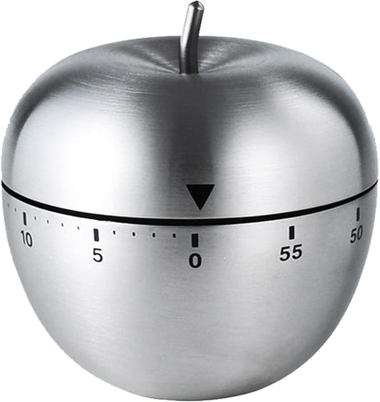 60 Minute Egg Timer, Kitchen Timers for Cooking, Wind Up Timer 0-60 Minutes, Timers for Classroom, Visual Timer for Kids, Mechanical Egg Shape Timer for Saunas and Hard Boiled Eggs (Fruit Shape)