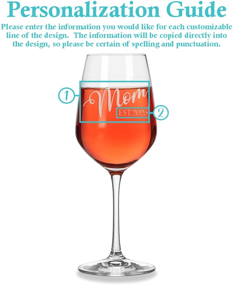 Blue Ridge Mountain Gifts - Set of Glasses for Mom and Dad - Choose from 9 Different Types of Glassware - Baby Shower, Gender Reveal Party, Pregnancy Announcment - Personalized and Laser Engraved