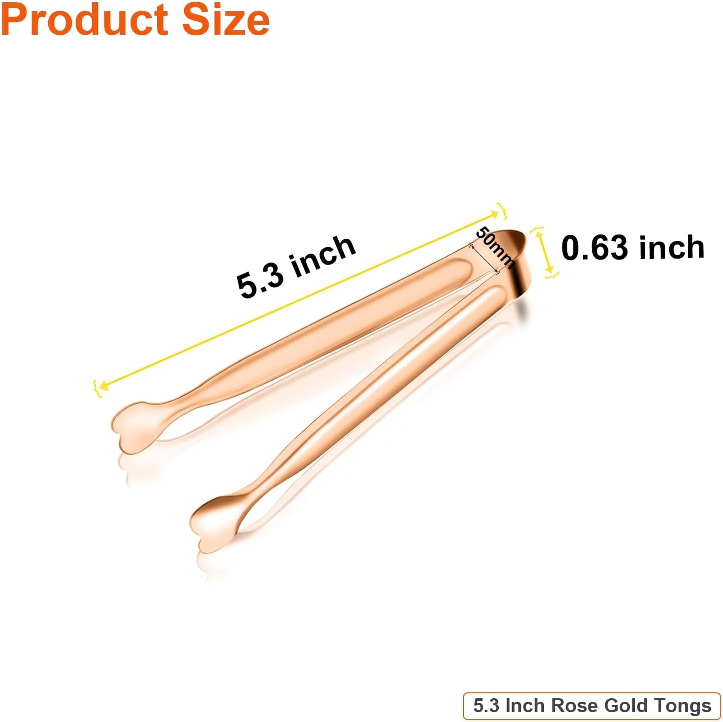 Small Serving Tongs, Anytrp 12-Pack Stainless Steel Sugar Tongs, 5.3inch Kitchen Metal Appetizers Tong for Serving Food, Buffets, Coffee Bar, Tea Party, Desserts Party and Ice Bucket