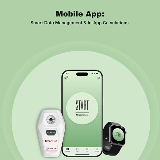 SmartRef Digital Refractometer by Anton Paar – Precision Urine Specific Gravity (USG) Testing for Cat, Dog & Livestock | Portable, Bluetooth-Enabled Veterinary & Pet Health Monitor