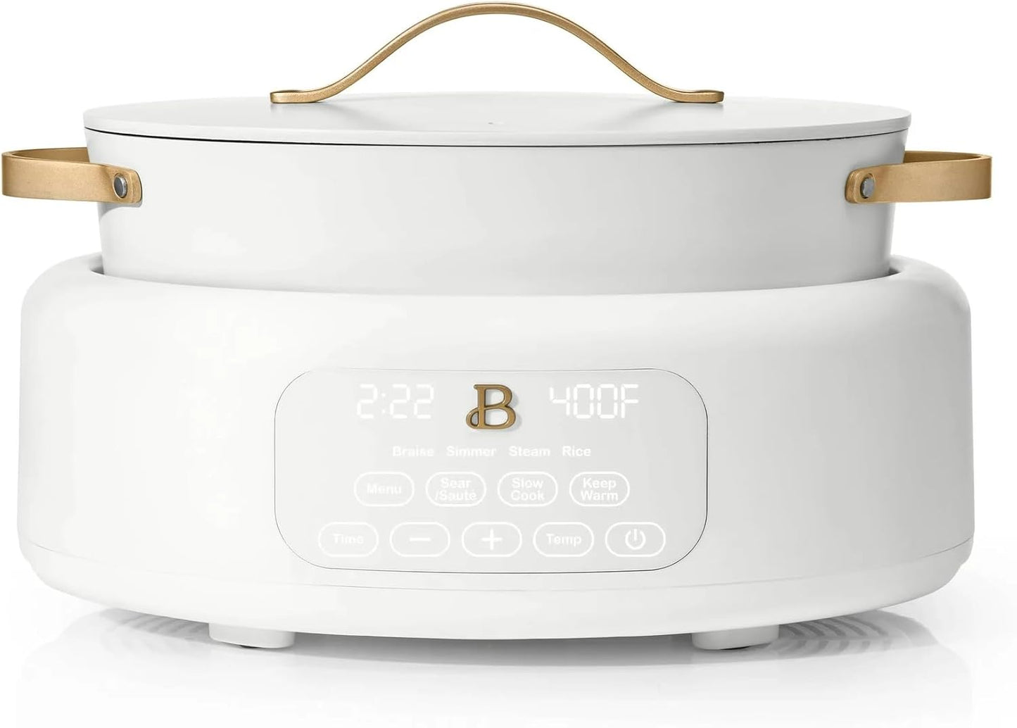 Beautiful 10-in-1 6qt Electric Multi-Cooker by Drew Barrymore (White)