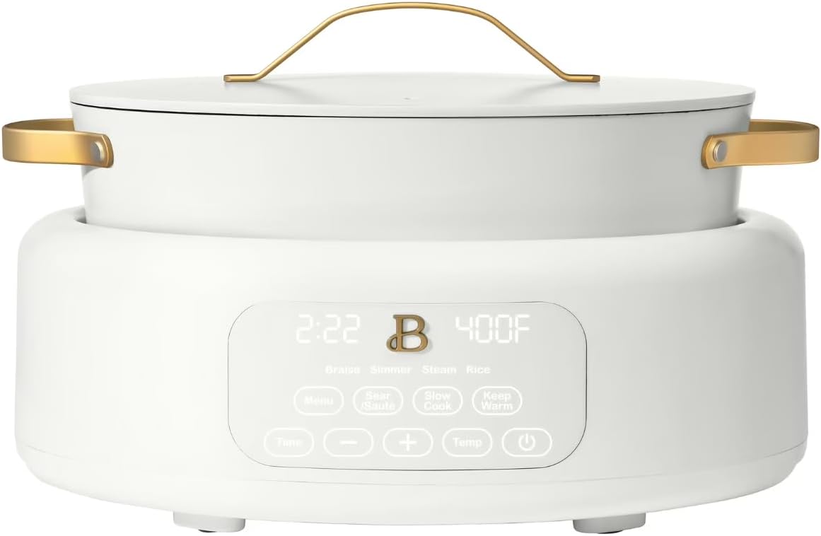 Beautiful 10-in-1 6 Qt Electric Multi-Cooker – Pressure Cook, Slow Cook, Steam, Sauté & More: Perfect for Holiday Meals, Christmas Hosting, Family Dinners & Festive Celebrations