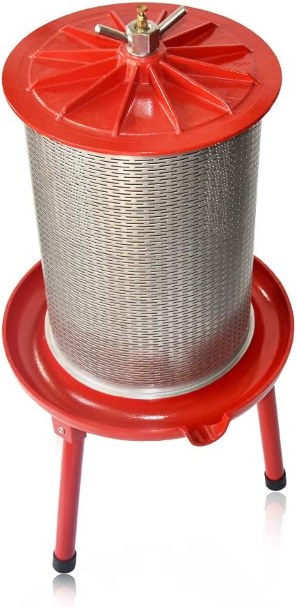 SQUEEZE master Hydraulic Fruit Wine Apple Press -5.3Gallon/20L -Stainless Steel for Wine Cider Making with Filter Bag&Splash Guard
