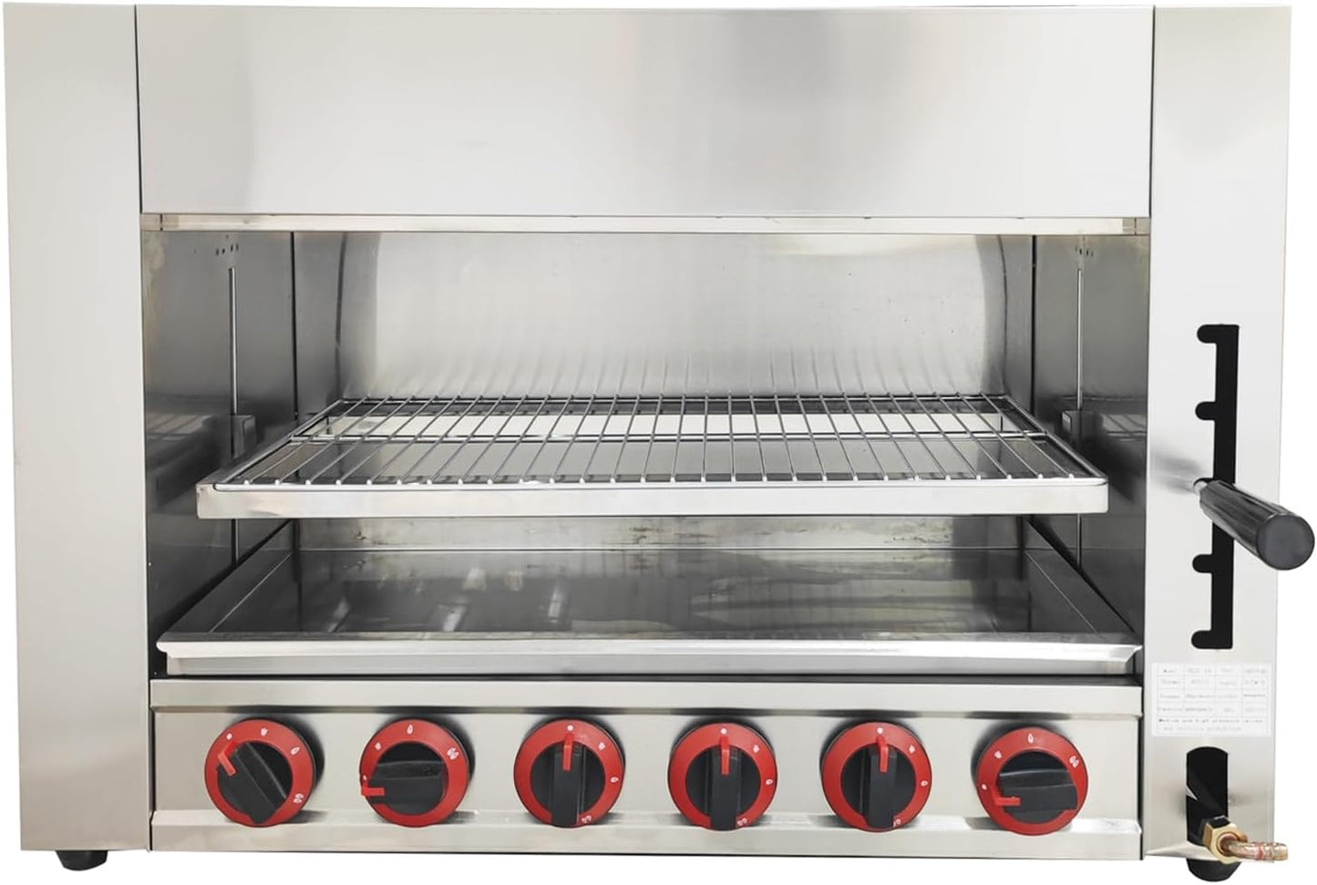 TECHTONGDA LPG Gas Toaster Ovens Cheese Melter Grill Countertop Salamander Broiler for Melt Cheese, Toast Sandwiches and Grill Steaks