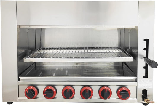 TECHTONGDA LPG Gas Toaster Ovens Cheese Melter Grill Countertop Salamander Broiler for Melt Cheese, Toast Sandwiches and Grill Steaks