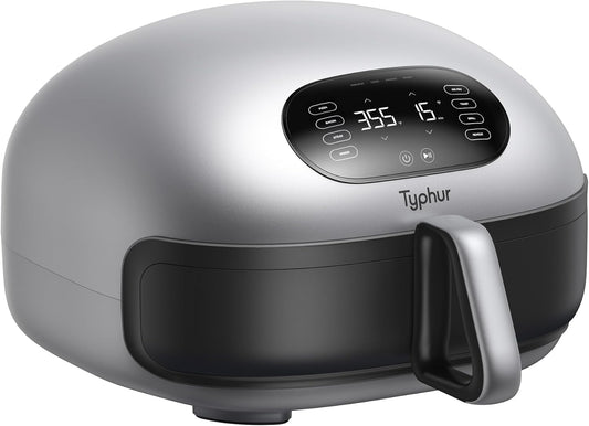 Typhur Dome 2 Air Fryer, Extra Large Airfryer with Superior Airflow, Self-cleaning Smart Digital Fryer with PFAS free Basket for Quick Easy Meals, Fits a 12" Pizza or 4-Slice Toast