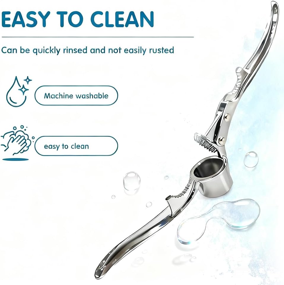 1 Pack Garlic Press, Lightweight-Duty Rust-Resistant Garlic Mincer & Crusher with Ergonomic Handle, Easy Squeeze, Easy Clean, Dishwasher Safe