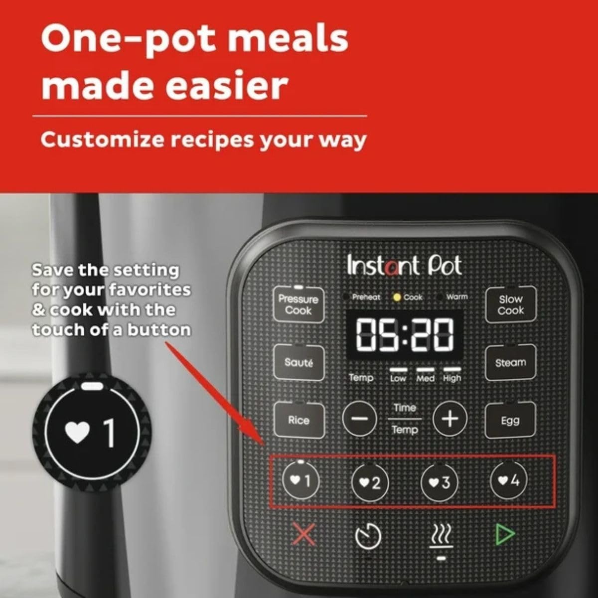 Instant Pot 8Qt Chef Series – 7-in-1 Multi-Cooker: Pressure, Slow, Rice & More – Easy Meals Fast