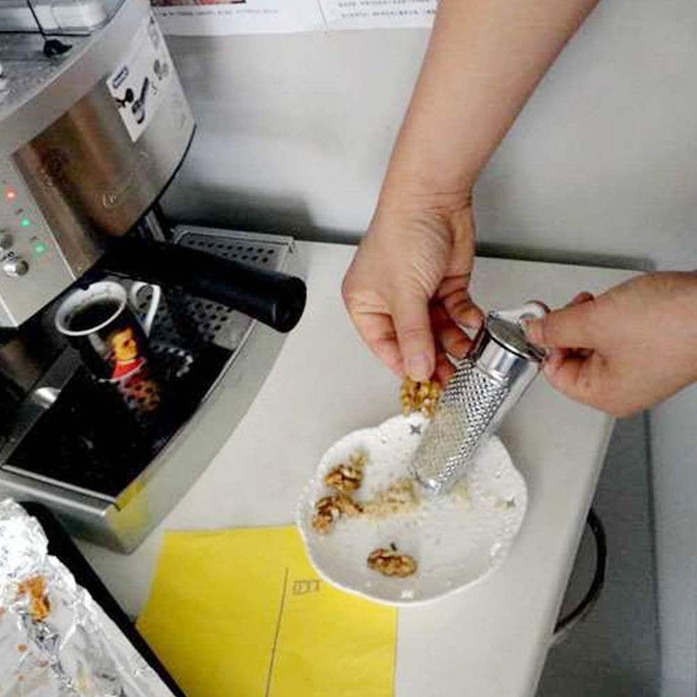 Stainless Steel Kitchen Grater, Multifunctional Hand Planer Tool for Ginger, Garlic, Nutmeg, Walnut, Lemon Zesting