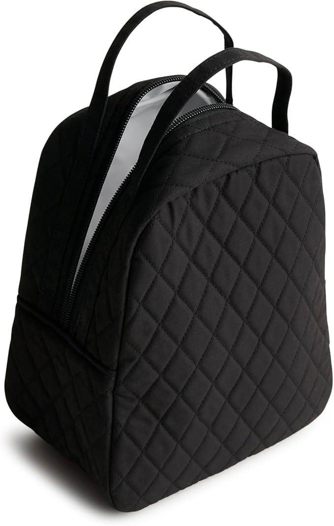 Vera Bradley Women's Premium Cotton Lunch Bag, Moonless Night, One Size