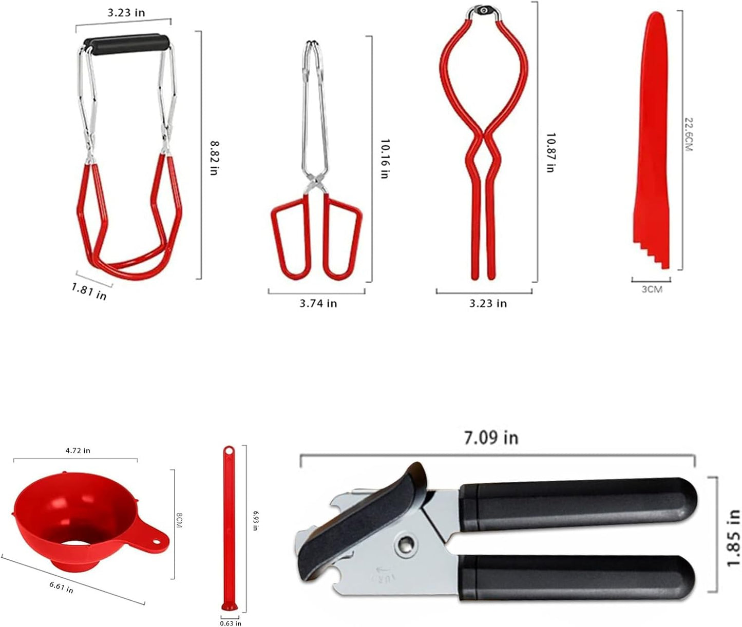 Can Opener Manual, Bottle Opener and Can Opener Easy to Use, Heavy Duty Handheld Strong Can Openers with Soft Touch Handle Multifunctional Bottle Opener for Kitchen Essentials, Home Canning Kit