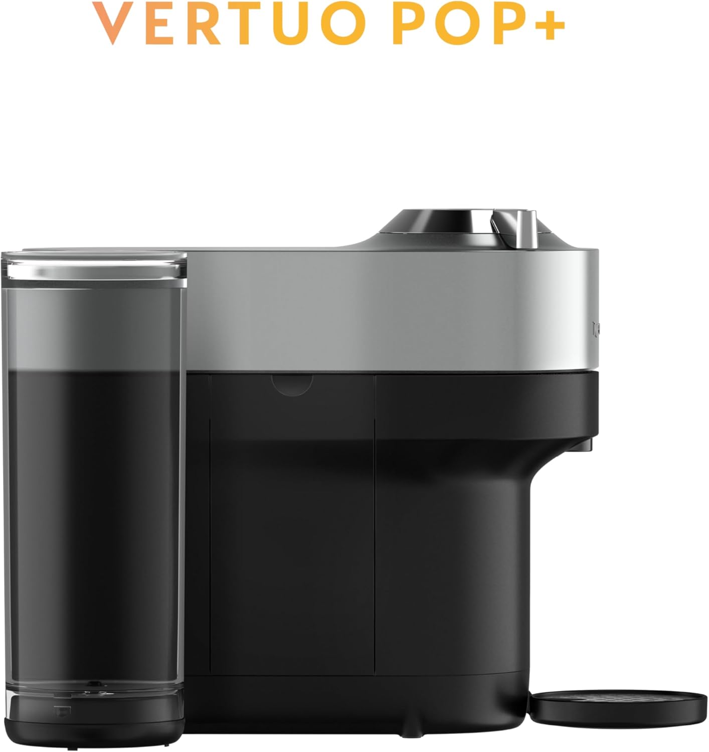 Nespresso Vertuo Pop+ Deluxe Coffee and Espresso Maker by Breville with Milk Frother, 1500 watts, Titan