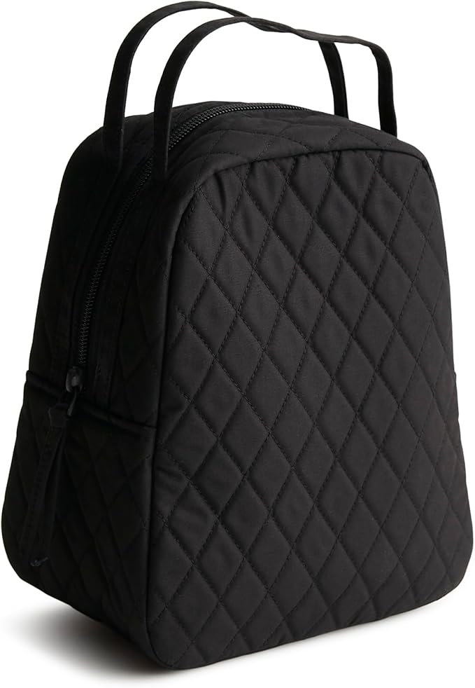 Vera Bradley Women's Premium Cotton Lunch Bag, Moonless Night, One Size