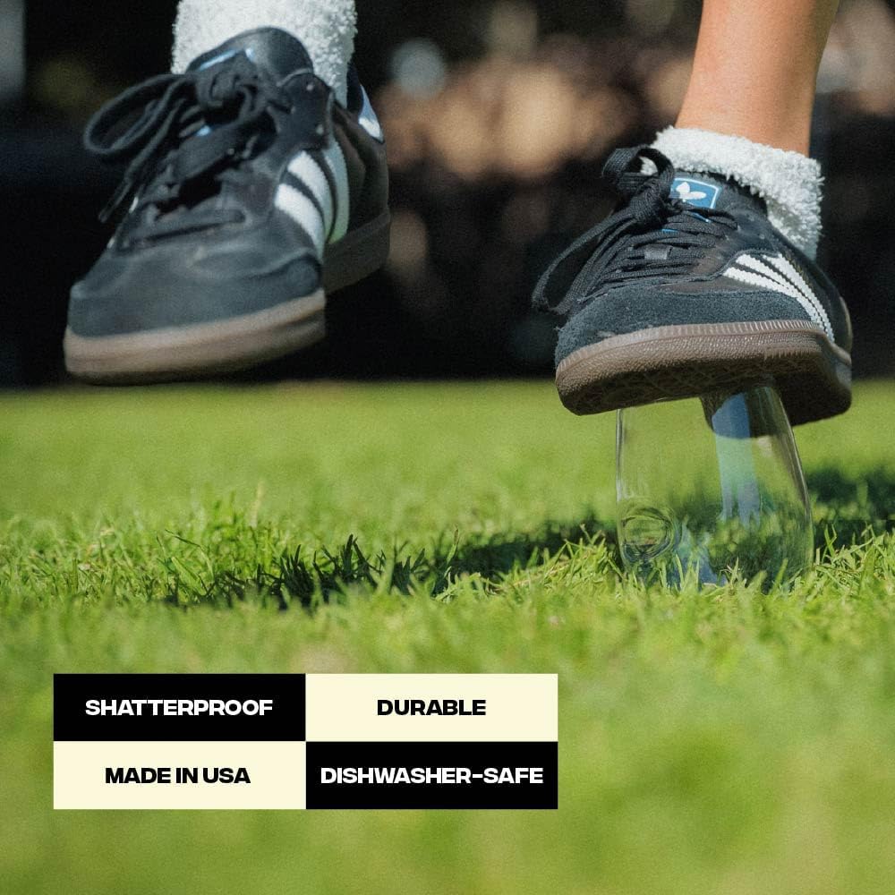 Unbreakable Stemless Wine Glass – Set of 72, 12oz, Dishwasher Safe, BPA-free Tritan, Clear Stemless White Wine Glasses, Shatterproof for Indoor, Outdoor, Everyday Use. Reusable, Made in the USA