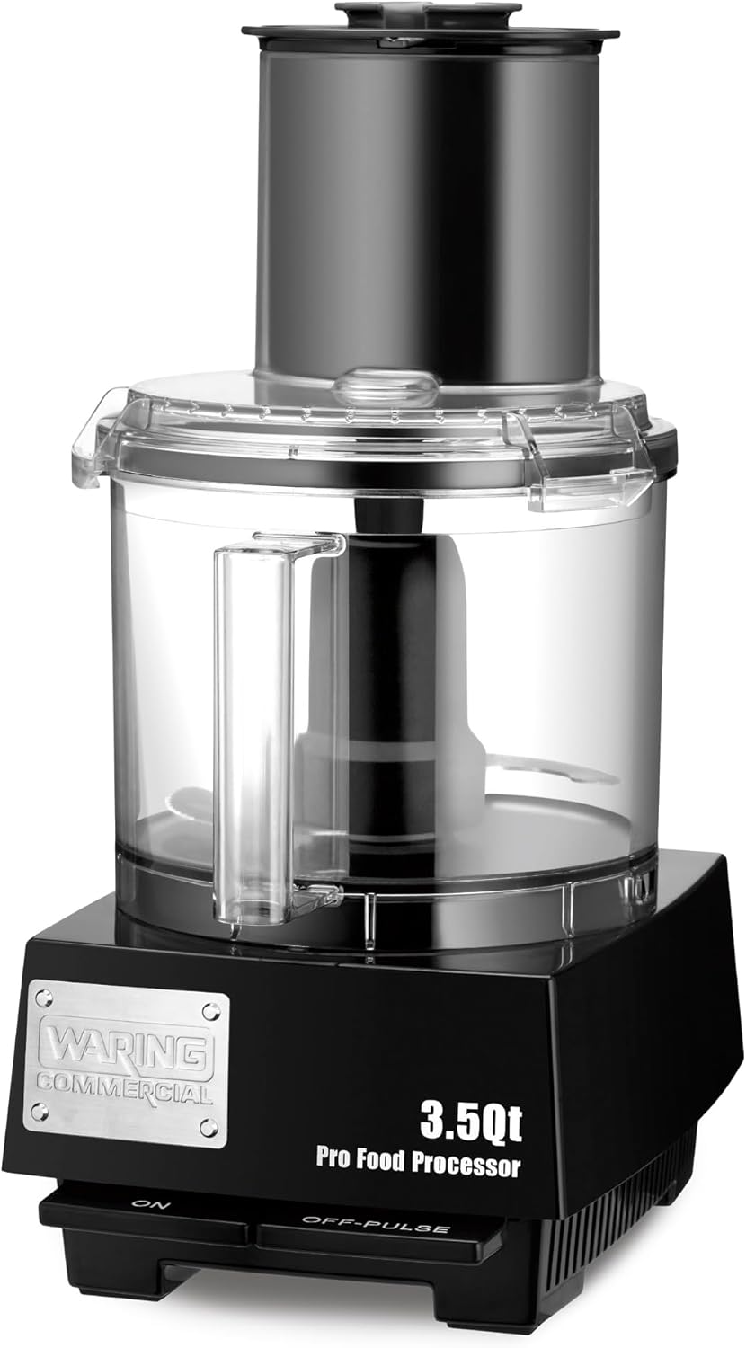 Waring Commercial WFP14S Food Processor, 3-1/2-Quart, Clear 120V, 5-15 Phase Plug