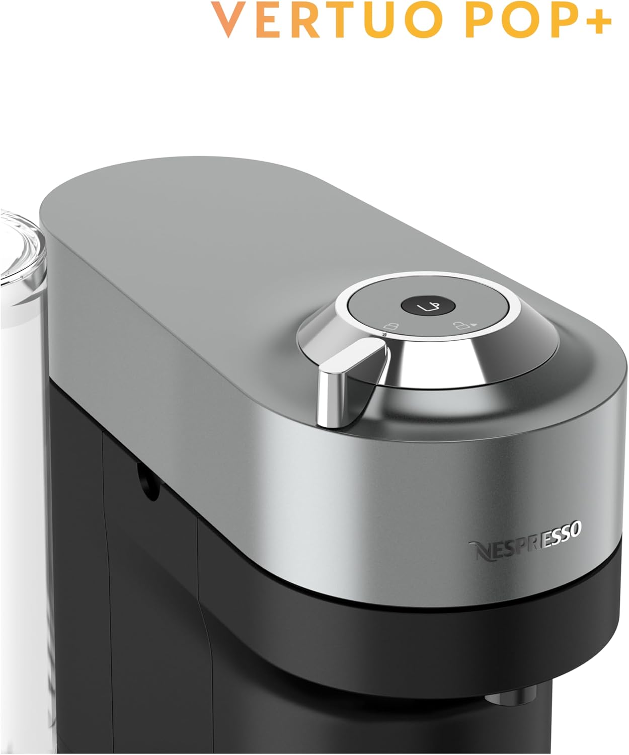 Nespresso Vertuo Pop+ Deluxe Coffee and Espresso Maker by Breville with Milk Frother, 1500 watts, Titan