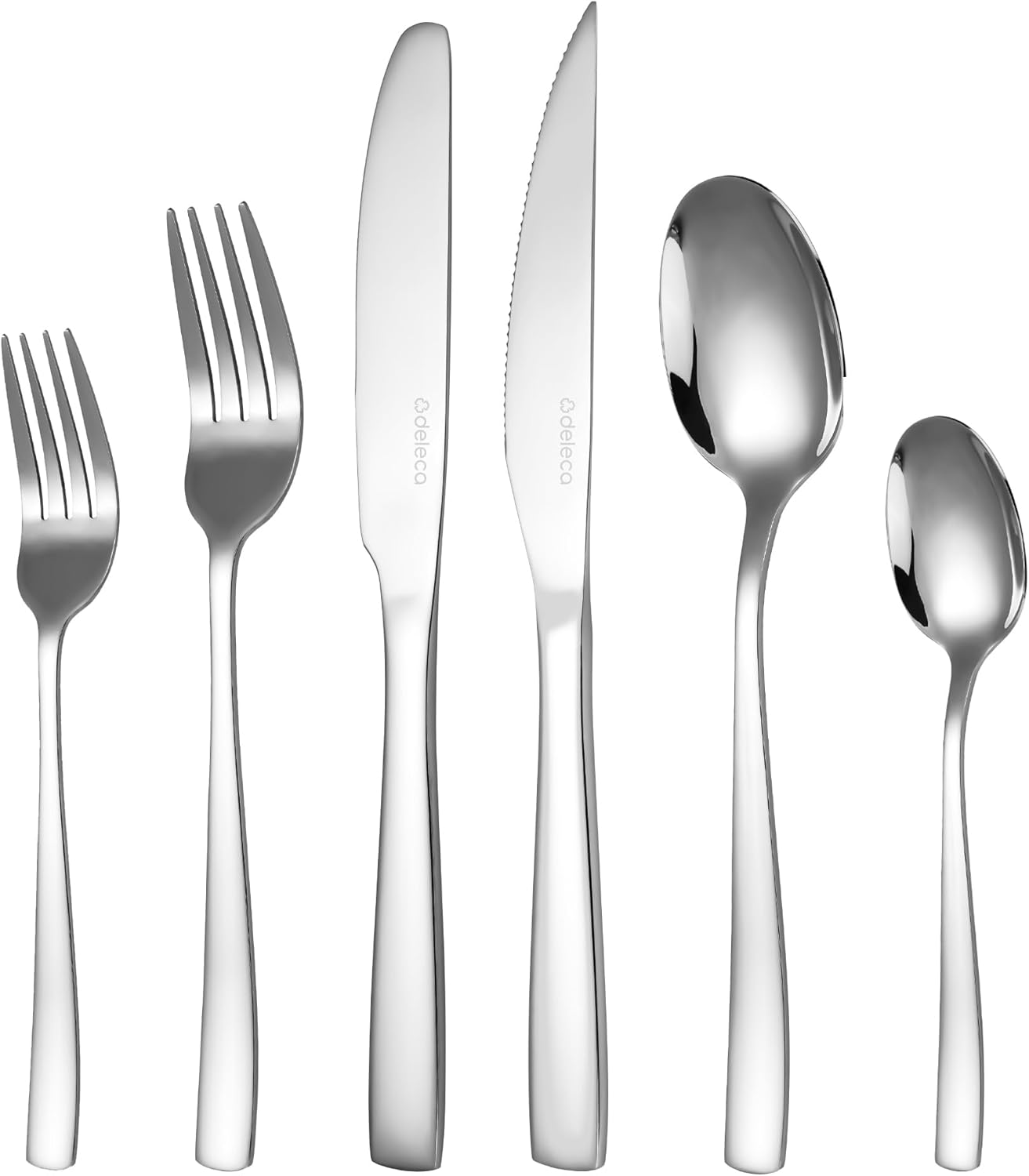 72-Piece Silverware Set for 12 Essential -18/0 Stainless Steel Flatware Set - Complete Cutlery Set with Forks and Spoons - Utensils for Every Occasion - Dishwasher Safe Kitchen Utensils Set