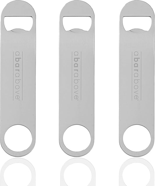 A Bar Above Heavy Duty Bar Blade Bottle Opener, Premium Stainless Steel Beer Opener Tool for Bartenders & Home Bars, Dishwasher Safe, Rust Resistant, Professional Bar Accessory for Beer & Soda Bottles