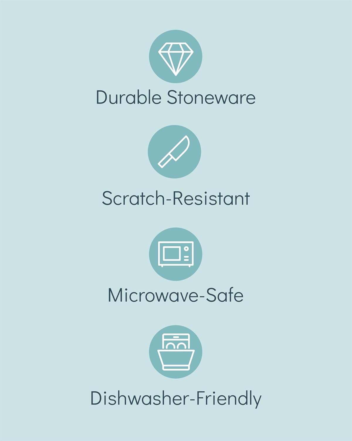 Stoneware dinnerware set 8 persons Rustic 32 pcs - Rustic design dinnerware set, dishwasher safe - Bowl and plate set - Pure Living dinnerware in beige…