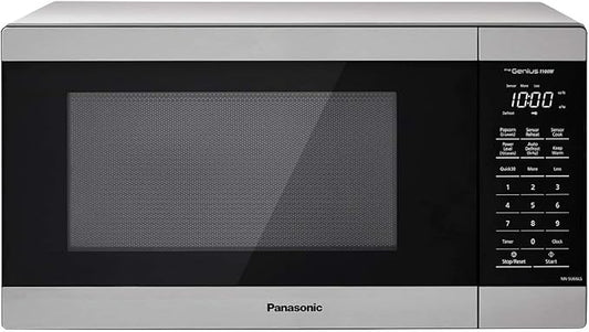 Panasonic Microwave Oven, 1.3 cu. ft. 1000W Countertop Microwave with Genius Sensor Cooking - NN-SU66LS (Stainless Steel)