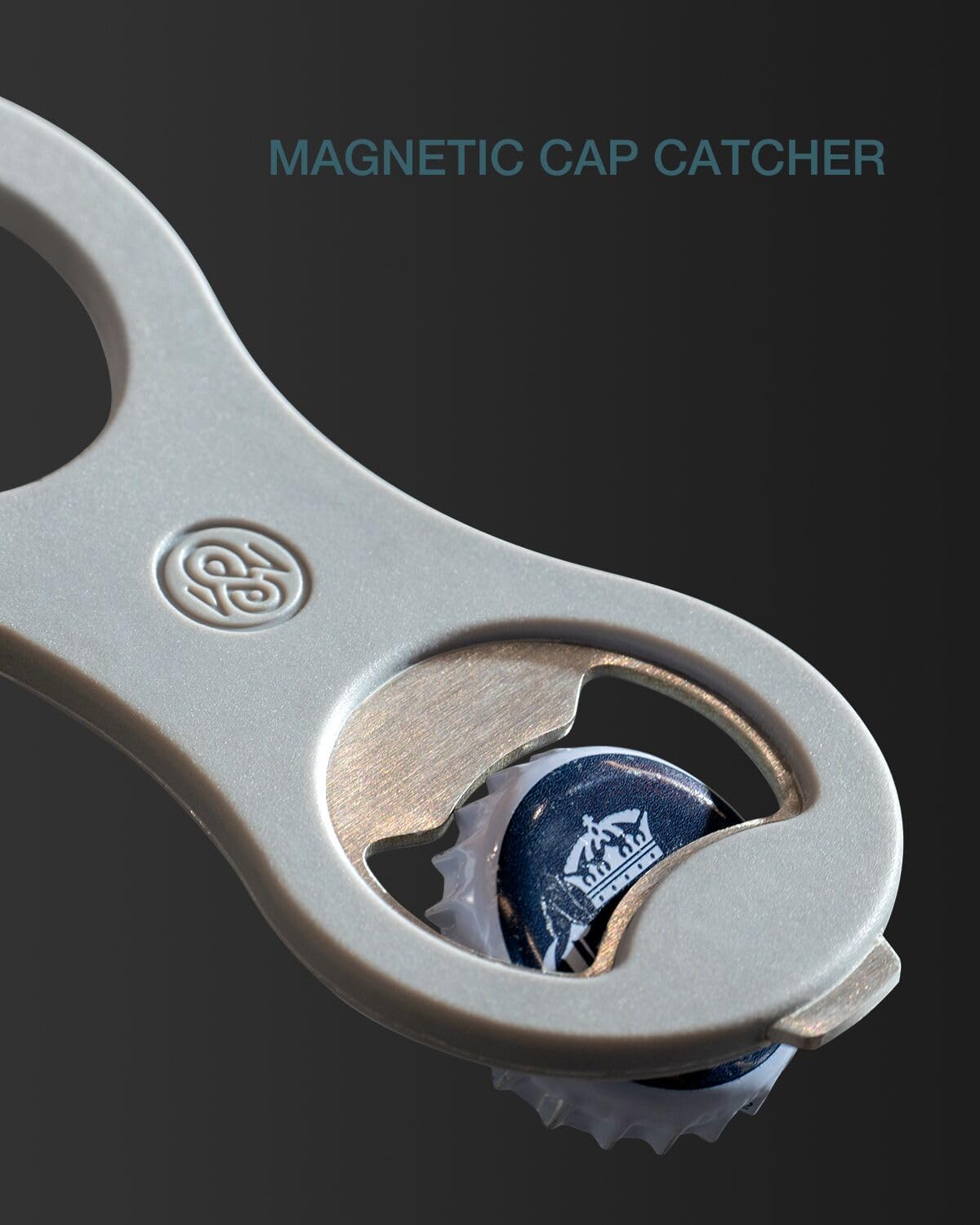 2 in 1 Magnetic Beer Bottle Opener for Refrigerator and RV with Cap Catcher, Soft Touch Silicone Surface Protect Fridge, Pop Can Soda Can Opener for Long Nails, Ideal Gift