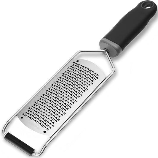 Upgraded Lemon Zester & Cheese Grater,Food Grade Stainless Steel None-Slip Handle Grater for Chocolate, Ginger and Garlic,Durable and Easy-To-Clean（Dishwasher Safe）