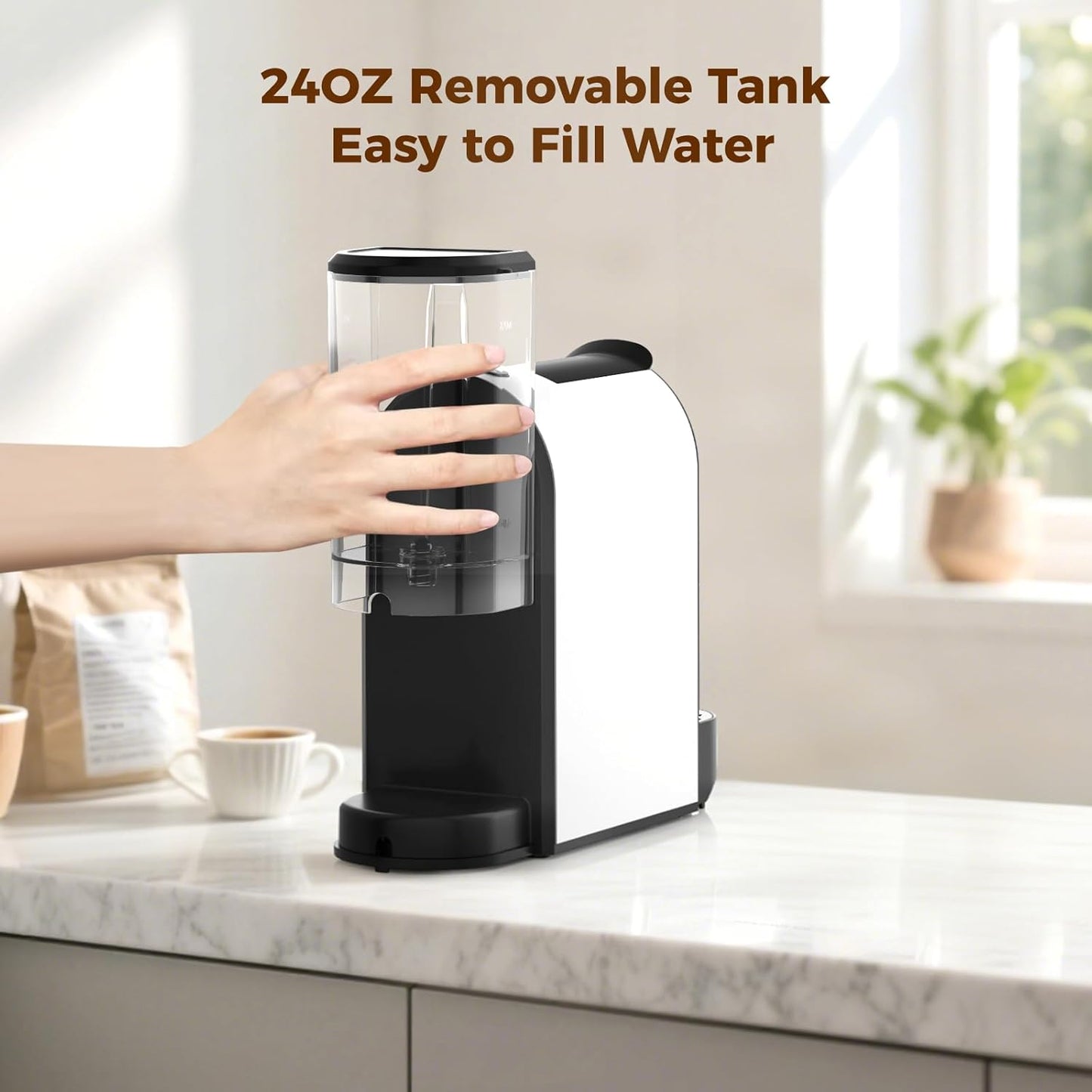 CHULUX Mini Espresso Pod Machine for NS Original Capsule, 20 Bar Single Serve Espresso Coffee Maker, 1400W