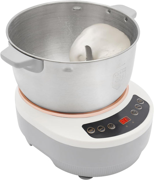 169oz Electric Dough Maker with Fermentation, 200W Dough Stand Mixer Machine with 140-170 RPM,Built-in Microcomputer Timer,Digital Screeny, Automatic Kneading Machine for Bakery (Silver)