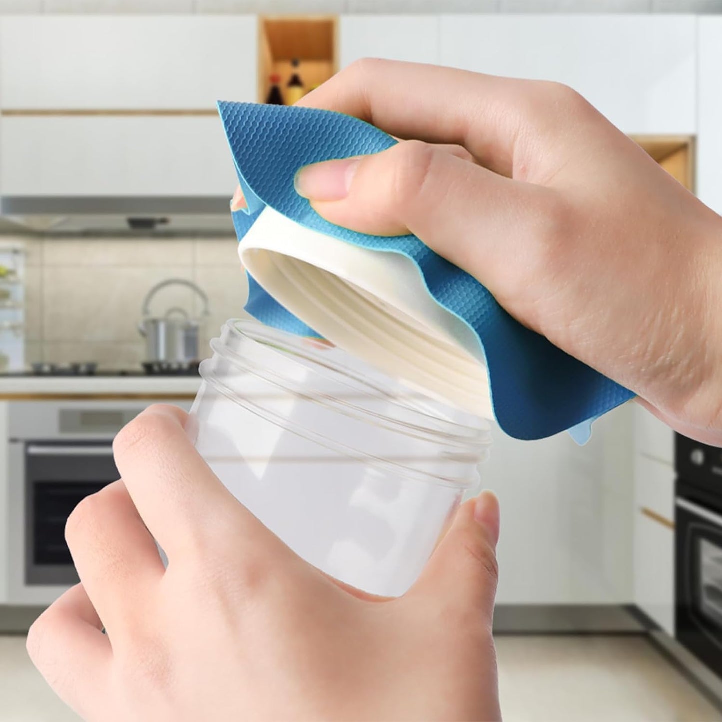 3PCS Jar Opener Gripper Pads - Rubber Jar Bottle Can Lids Opener, Kitchen Coasters for Seniors with Arthritis