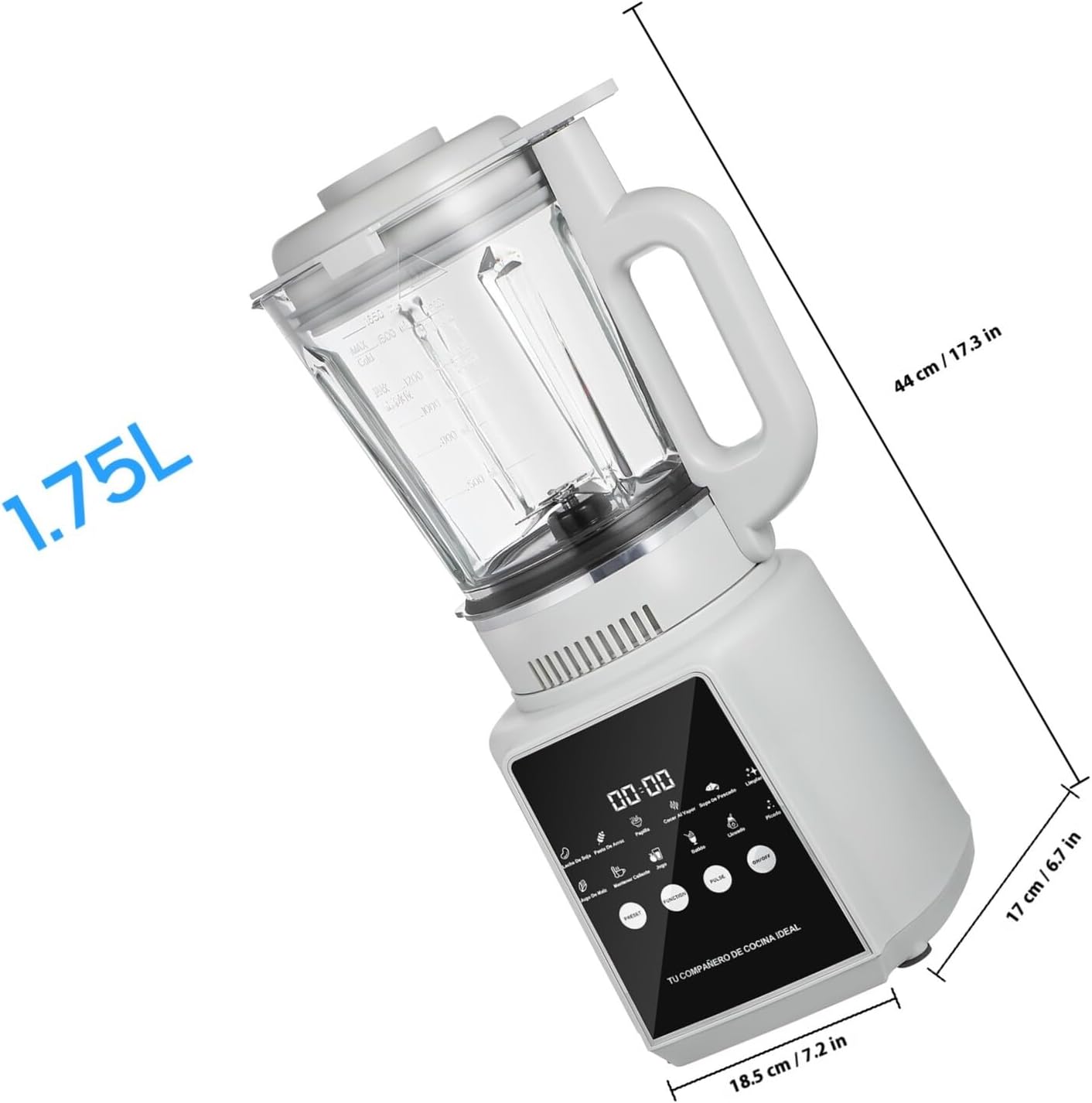 Artibetter High Speed Countertop Blender for Kitchen with US Plug Non-stick Jar Self-cleaning Function Low Noise Electric Food Processor and Juicer for Smoothies and Meal Prep