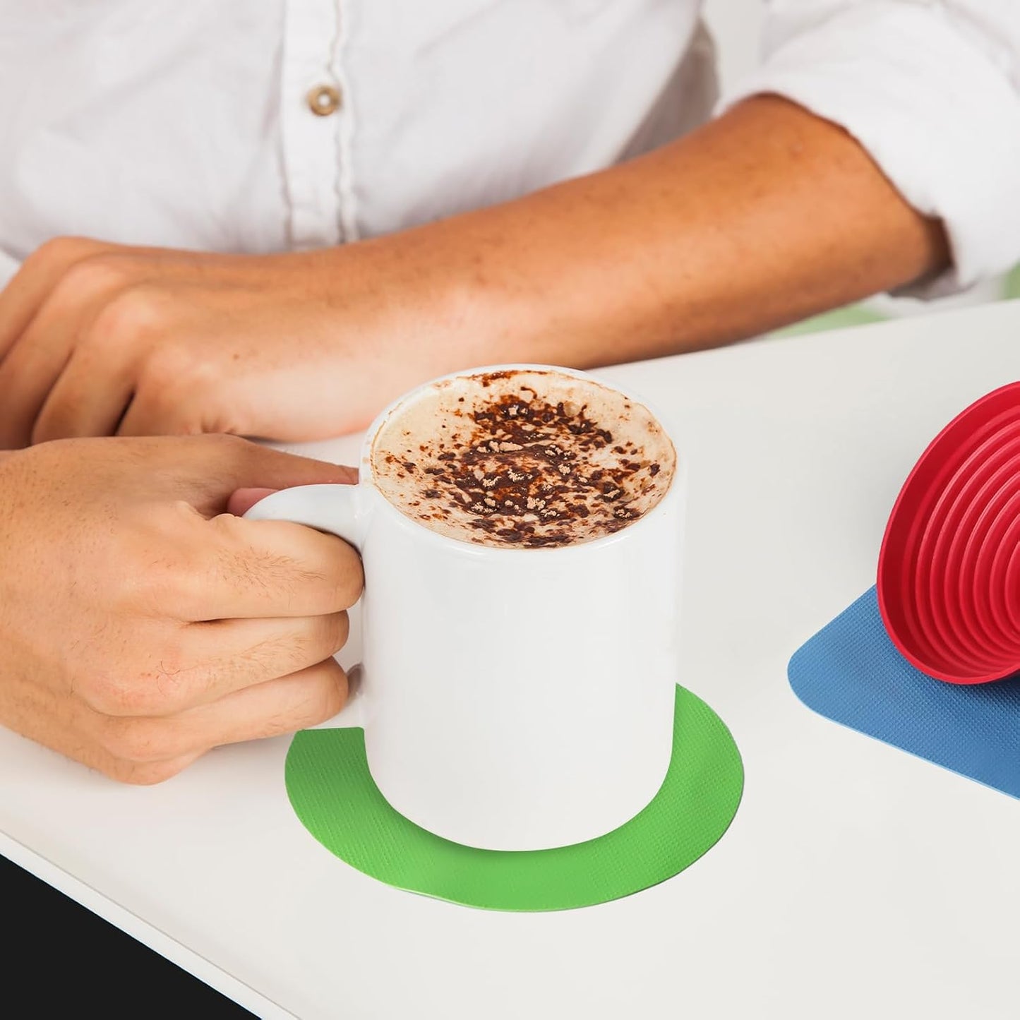 3PCS Jar Opener Gripper Pads - Rubber Jar Bottle Can Lids Opener, Kitchen Coasters for Seniors with Arthritis