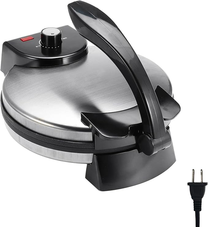 1100W Electric Pancake Griddle Nonstick Tortillas Maker For Family And Outdoor Cooking Kitchen Baking Appliance Spring