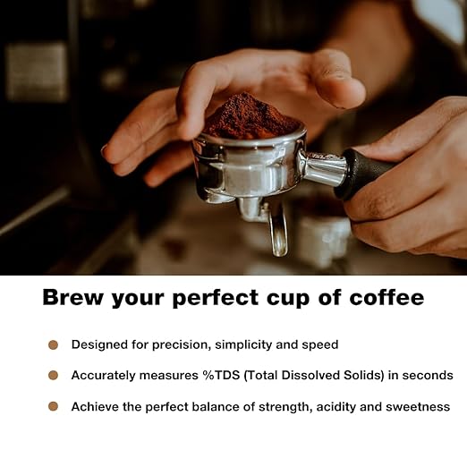 SmartRef Digital Refractometer by Anton Paar – Coffee TDS Refractometer with in-App Extraction Yield Calculator, Smart, Easy, Quick, Digital, Coffee Tester