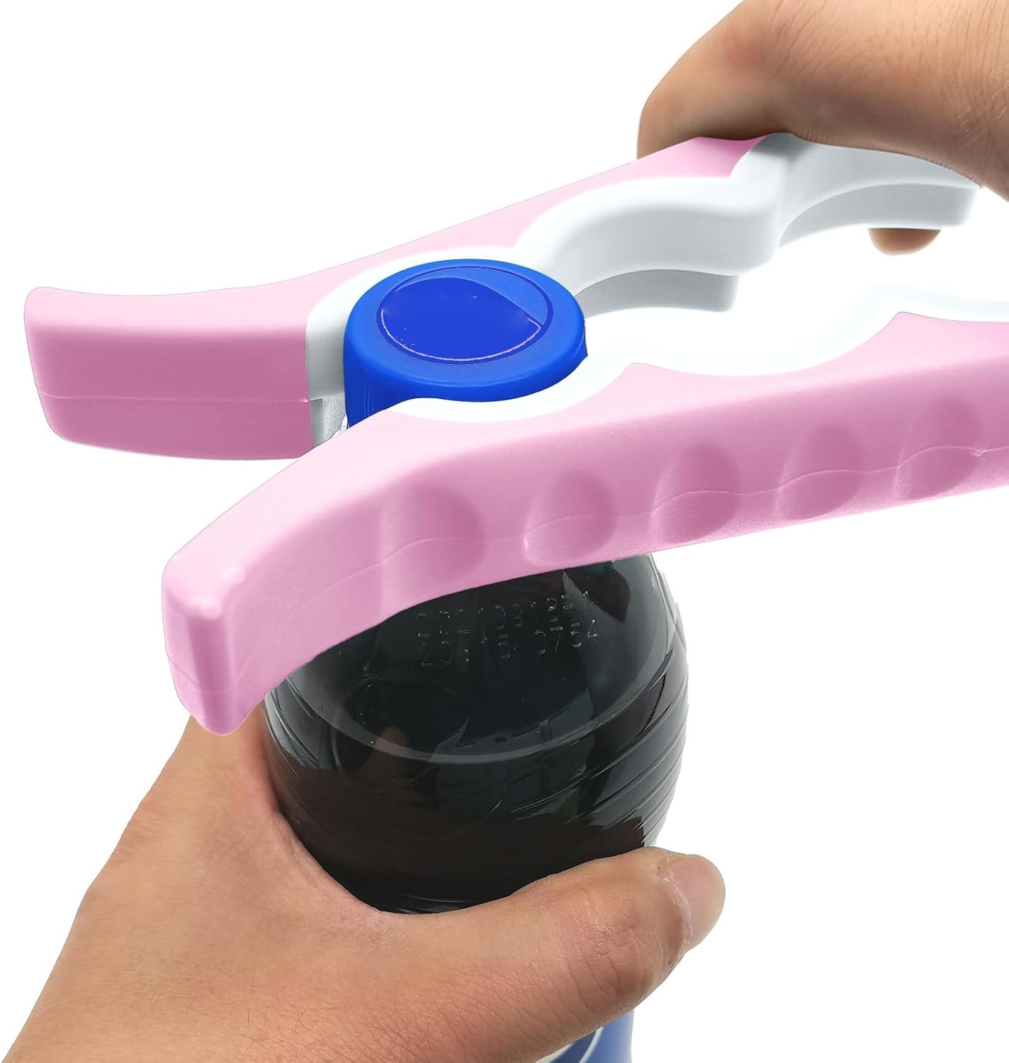 Otstar Jar Opener Bottle Opener and Can Opener for Weak hands, Seniors with Arthritis and Anyone with Low Strength, Mutil Jar Opener Get Lids Off Easily (Pink)